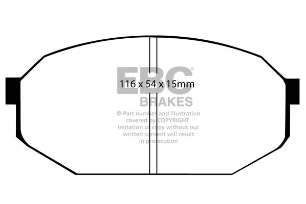 EBC DP433 Brake Pad Set, disc brake DP433