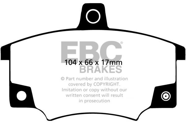 EBC DP420/2 Brake Pad Set, disc brake DP4202
