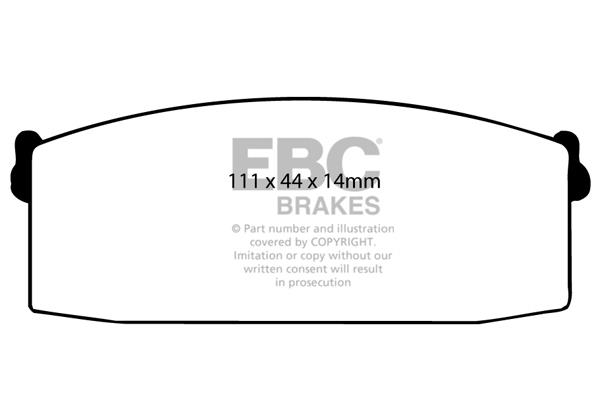 EBC DP418 Brake Pad Set, disc brake DP418