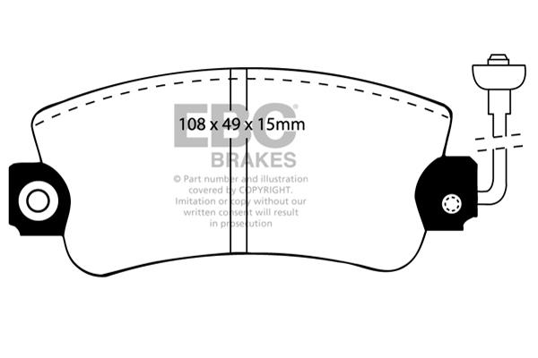 EBC DP417 Brake Pad Set, disc brake DP417