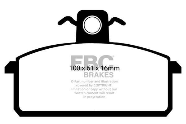 Brake pad Iveco Massif Single Cab: DP4104 EBC Brake pad set