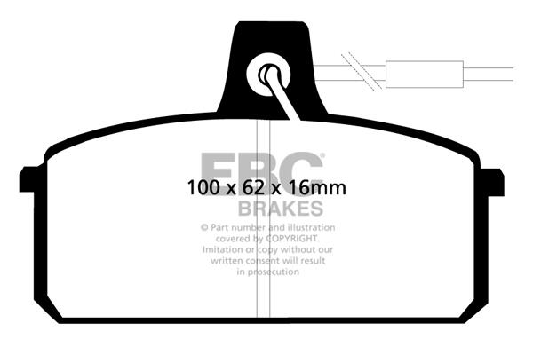 EBC DP410 Brake Pad Set, disc brake DP410