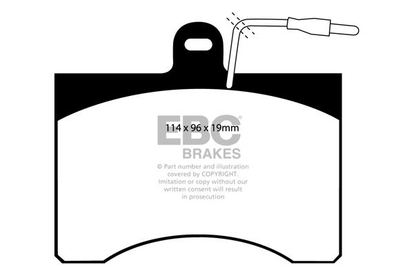 Brake pad Citroen C35: DP395 EBC Brake pad set