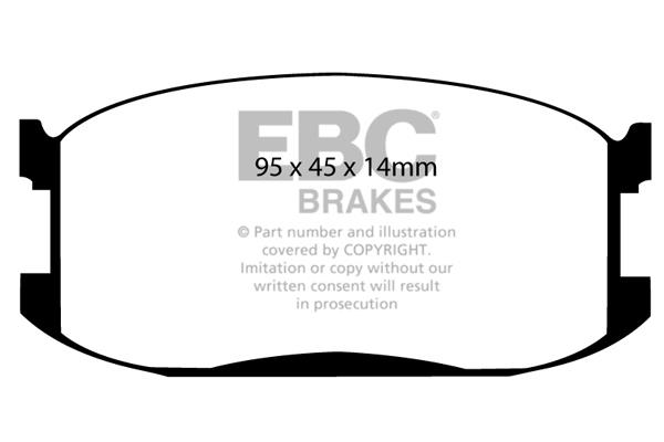 EBC DP387 Brake Pad Set, disc brake DP387