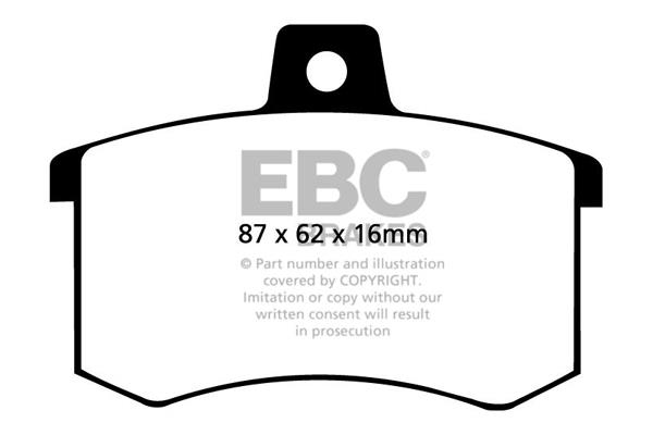 EBC DP370 Brake Pad Set, disc brake DP370