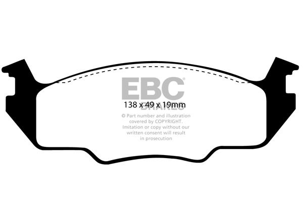 EBC DP366/2 Brake Pad Set, disc brake DP3662