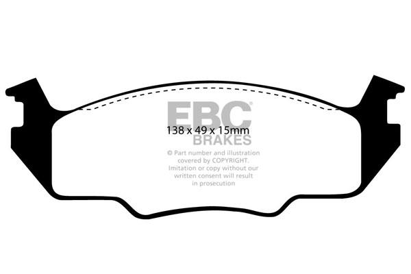 EBC DP366 Brake Pad Set, disc brake DP366