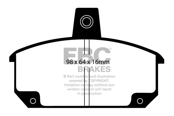 Brake pad Renault 12 Variable: DP354 EBC Brake pad set
