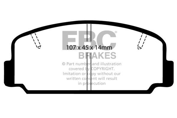 EBC DP323 Brake Pad Set, disc brake DP323