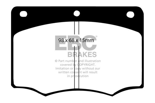 Brake pad kit Ford Granada: DP296 EBC Brake pad set