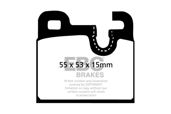 DP283 EBC Brake pad set
