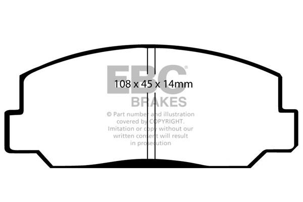 EBC DP281 Brake Pad Set, disc brake DP281