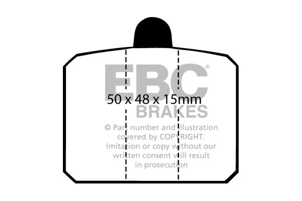 Brake pad Skoda 110: DP275 EBC Brake pad set