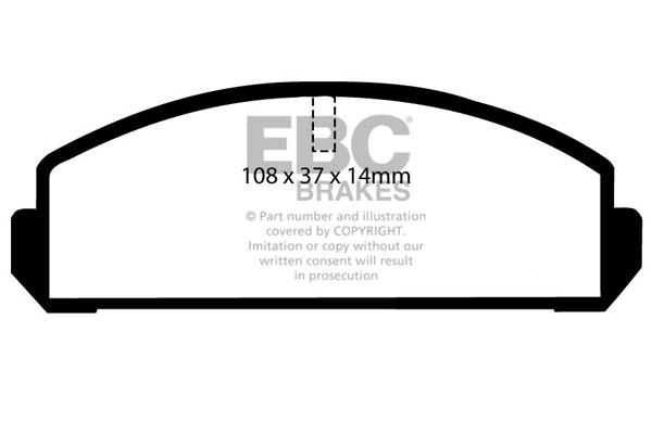 EBC DP271 Brake Pad Set, disc brake DP271