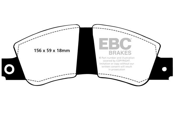 EBC DP267 Brake Pad Set, disc brake DP267