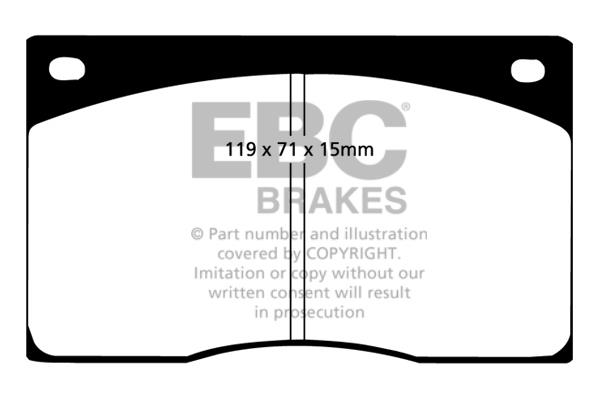EBC DP262 Brake Pad Set, disc brake DP262