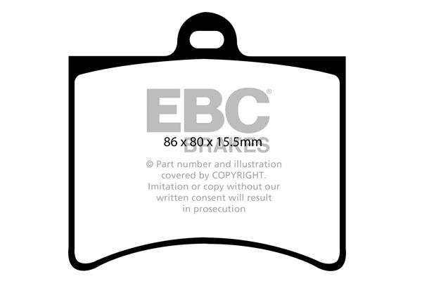 EBC DP256 Brake Pad Set, disc brake DP256