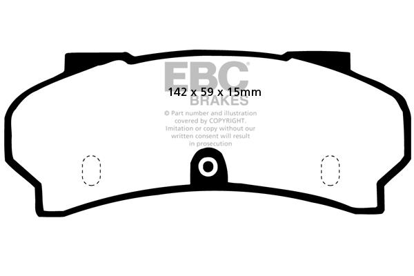 EBC DP252 Brake Pad Set, disc brake DP252