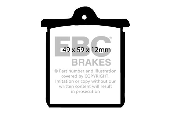 EBC DP244 Brake Pad Set, disc brake DP244
