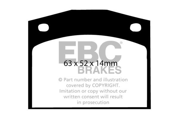 EBC DP238 Brake Pad Set, disc brake DP238