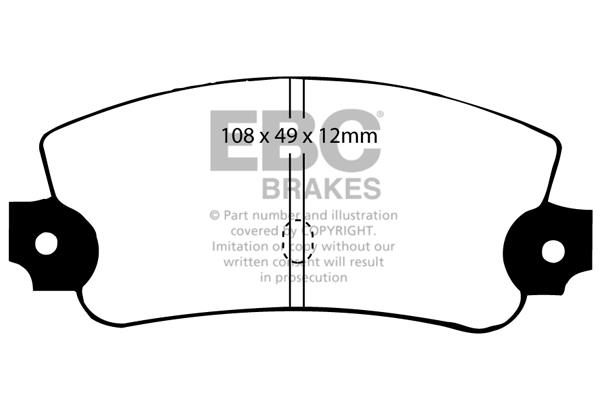 EBC DP231 Brake Pad Set, disc brake DP231