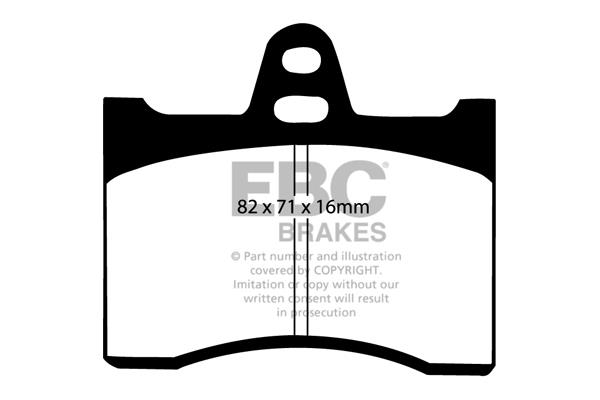 DP227 EBC Brake pad set