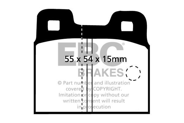 EBC DP218 Brake Pad Set, disc brake DP218