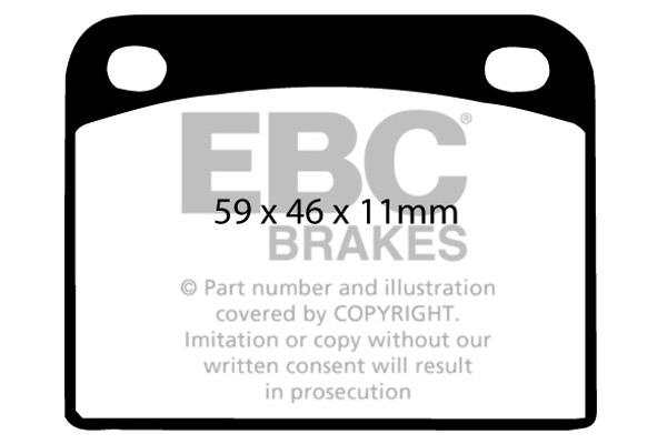 Brake pad Saab 99: DP217 EBC Brake pad set