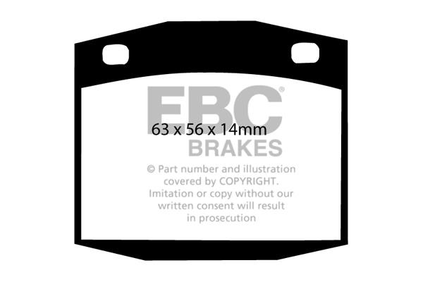 DP201 EBC Brake pad set