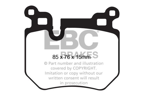 Brake pad kit BMW 4 series: DP1996 EBC Brake pad set
