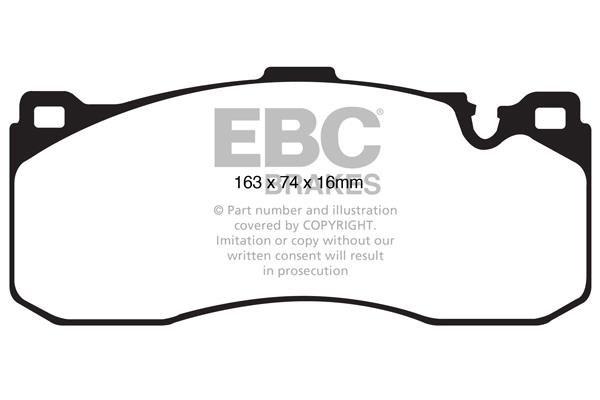 Brake pad kit Mini Mini Paceman: DP1995 EBC Brake pad set