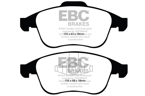 EBC DP1993 Brake pad set DP1993 DP1993 EBC Brake pad set