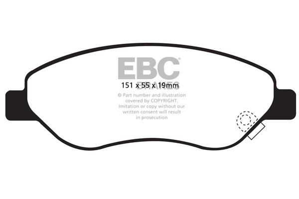 EBC DP1981 Brake pad set DP1981 DP1981 EBC Brake pad set