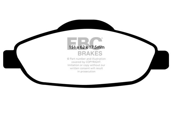 EBC DP1978 Brake Pad Set, disc brake DP1978