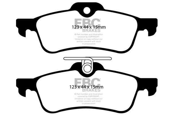 EBC DP1973 Brake pad set DP1973 DP1973 EBC Brake pad set
