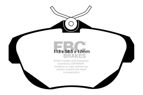 EBC DP1971 Brake Pad Set, disc brake DP1971