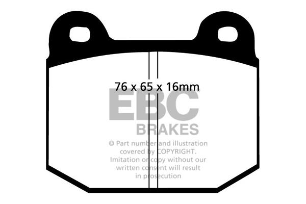 EBC DP197 Brake Pad Set, disc brake DP197