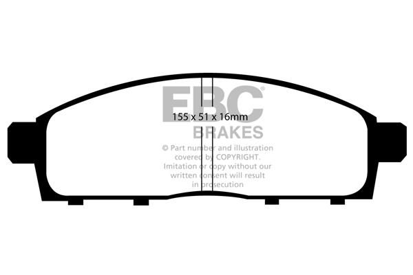 EBC DP1963 Brake Pad Set, disc brake DP1963