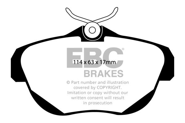 EBC DP1962 Brake Pad Set, disc brake DP1962