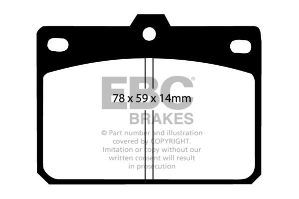 EBC DP196 Brake Pad Set, disc brake DP196