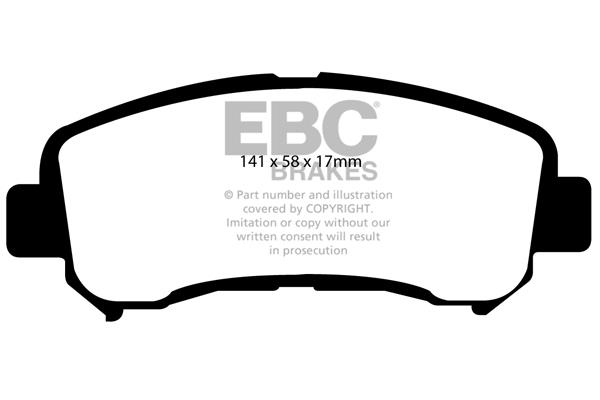 EBC DP1954 Brake Pad Set, disc brake DP1954