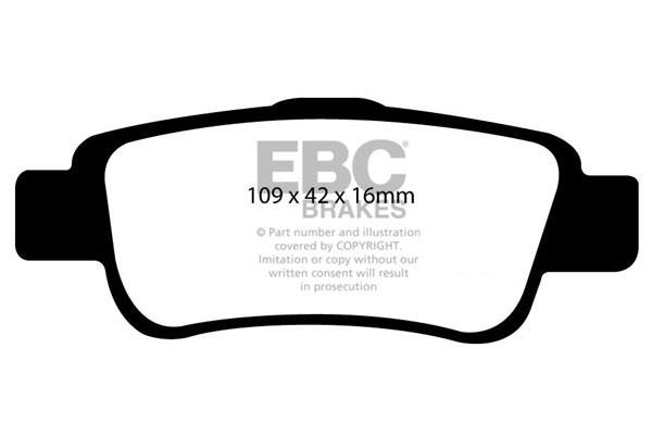 EBC DP1952 Brake Pad Set, disc brake DP1952