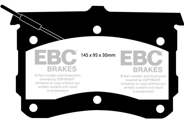 EBC DP132 Brake Pad Set, disc brake DP132
