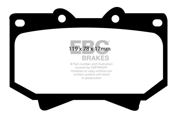 EBC DP1319 Brake Pad Set, disc brake DP1319