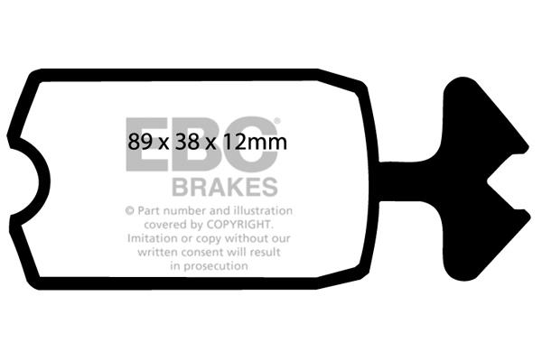 Brake pad Citroen 2 CV: DP131 EBC Brake pad set
