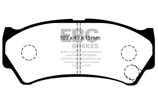 EBC DP1299 Brake Pad Set, disc brake DP1299
