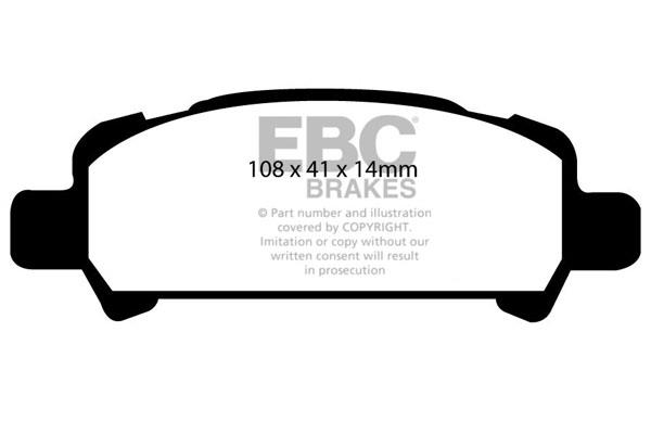 EBC DP1293 Brake Pad Set, disc brake DP1293