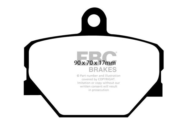 EBC DP1287 Brake Pad Set, disc brake DP1287