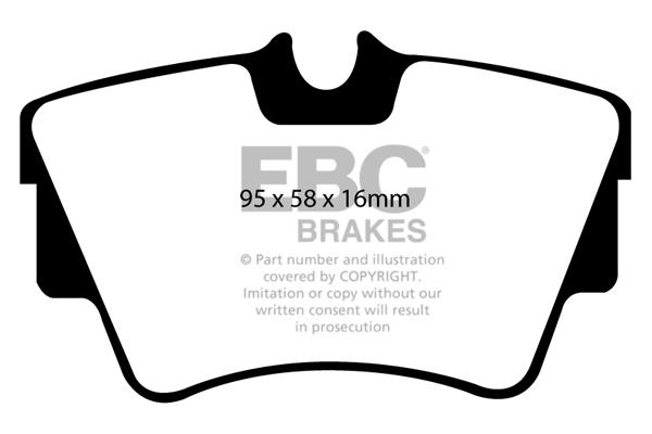 EBC DP1284 Brake Pad Set, disc brake DP1284