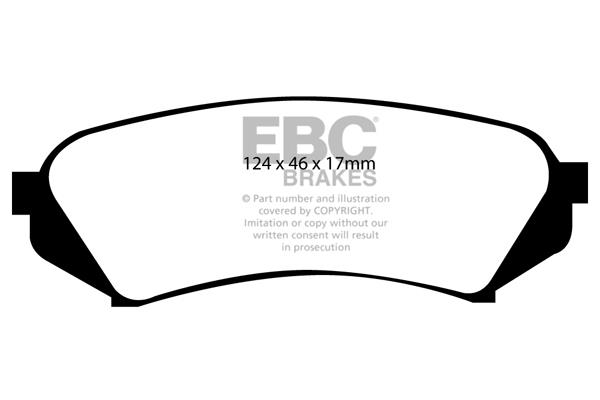 EBC DP1282 Brake Pad Set, disc brake DP1282